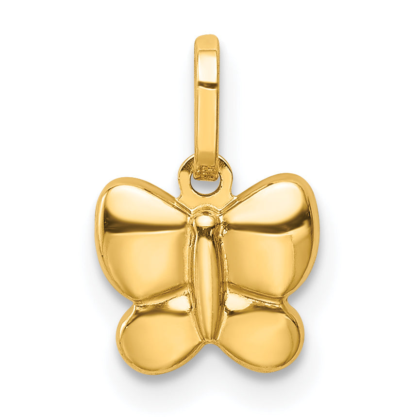 14k Polished Butterfly Charm