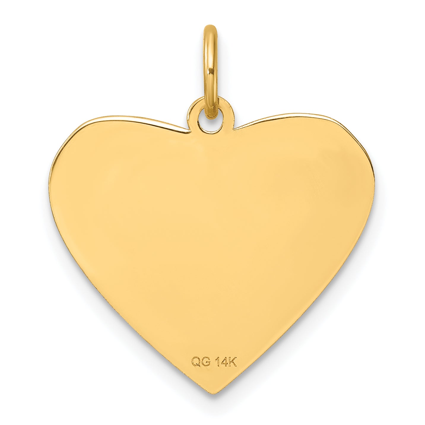 14k Polished Class of 2023 Heart Charm