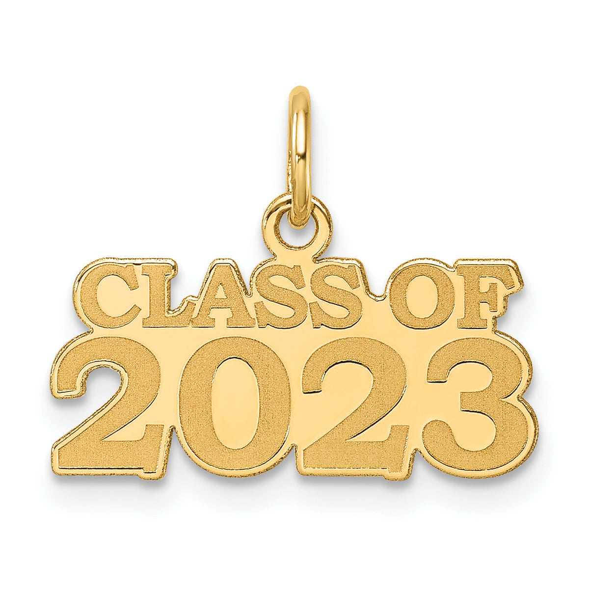 14k Polished CLASS OF 2023 Charm