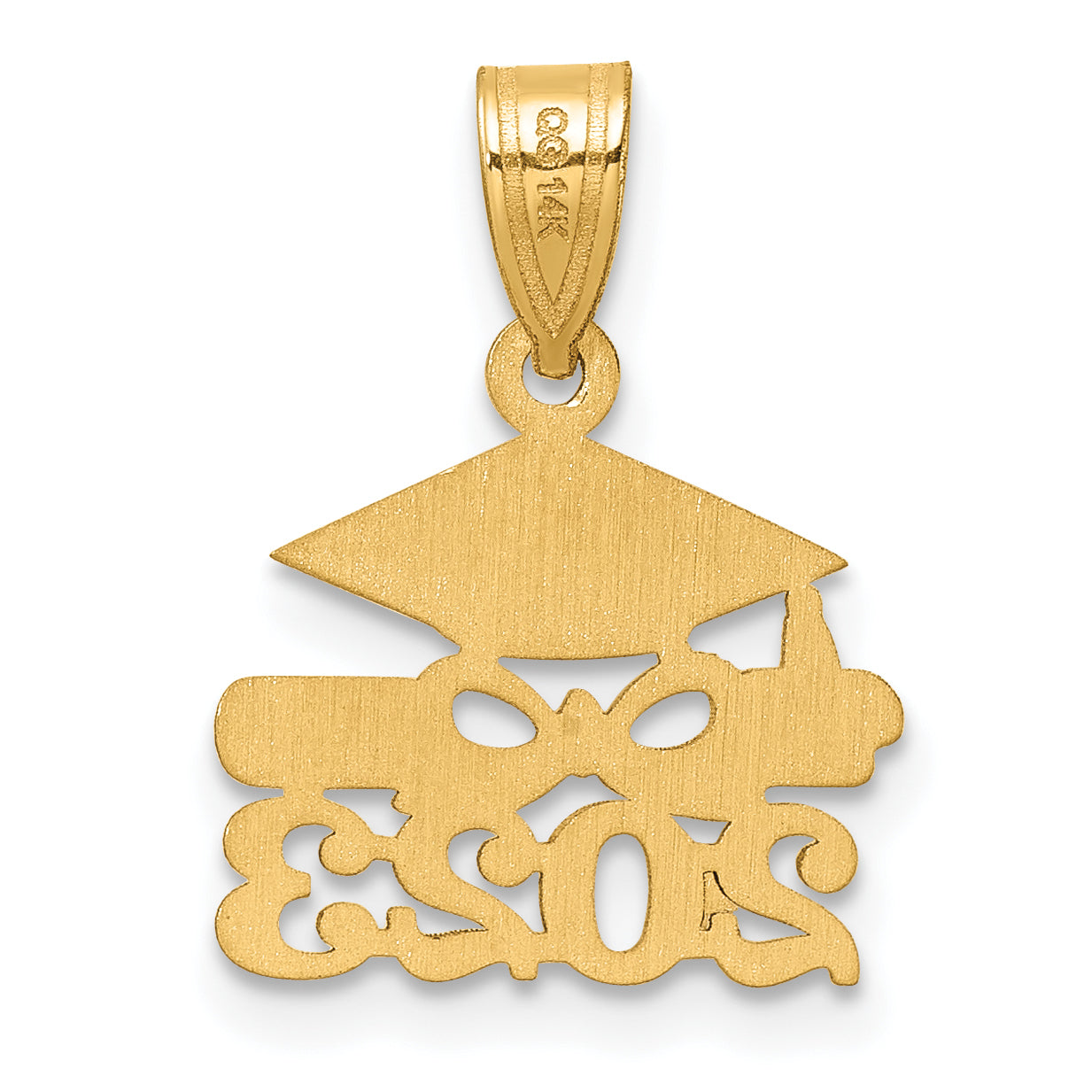 14K Graduation Cap and Diploma 2023 Charm