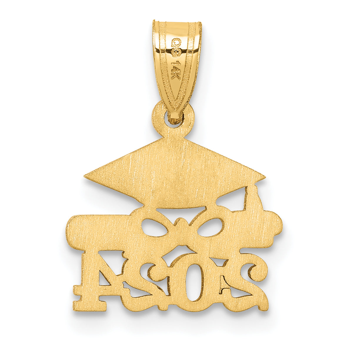 14K Graduation Cap and Diploma 2024 Charm