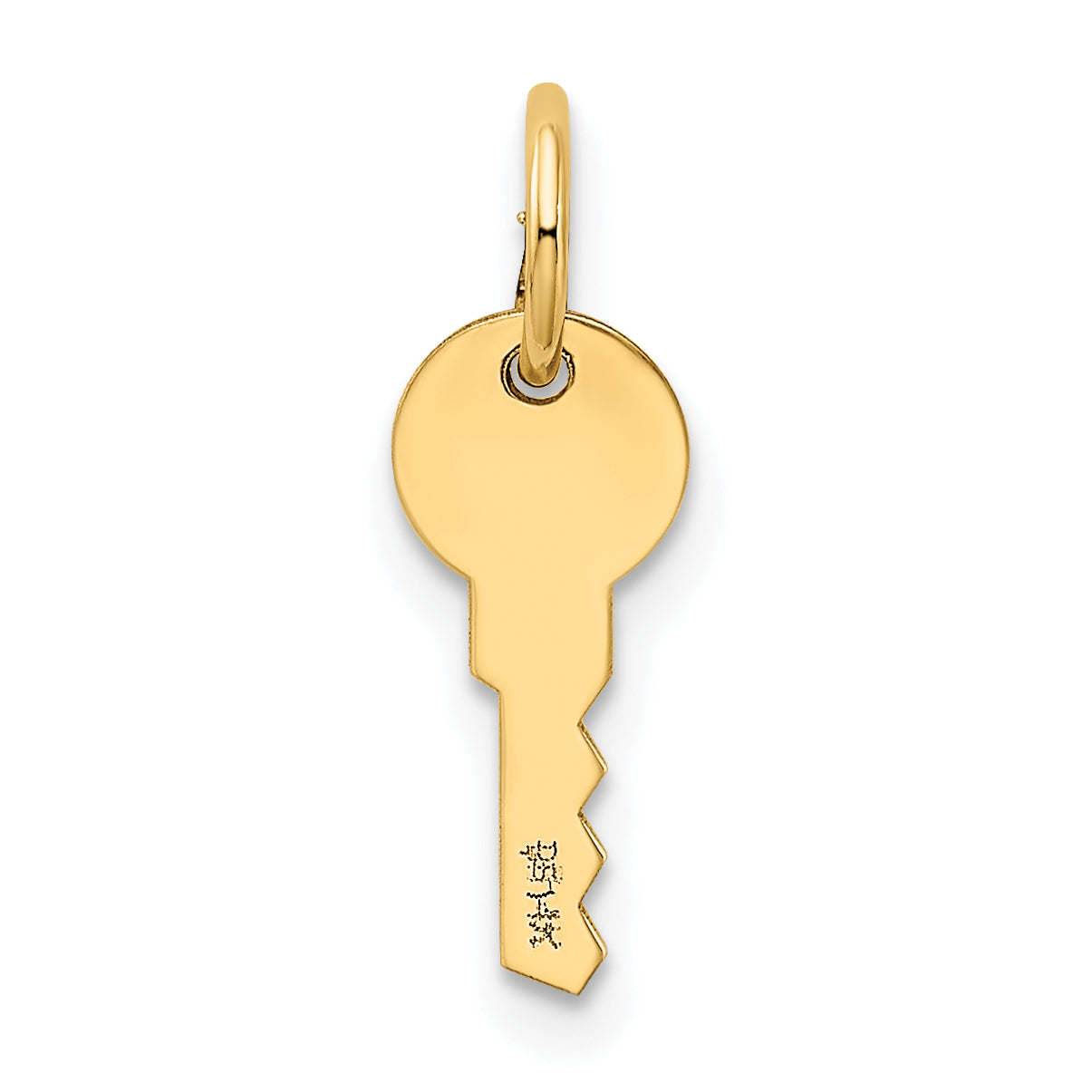 14K Polished Key Charm