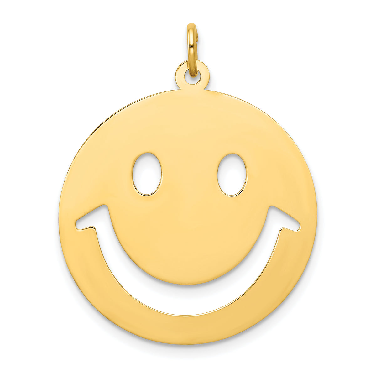 14k Smiley Face Charm