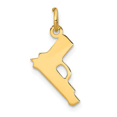 14k Pistol Charm