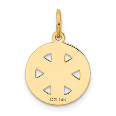 14K Small PARAMEDIC Medical Charm