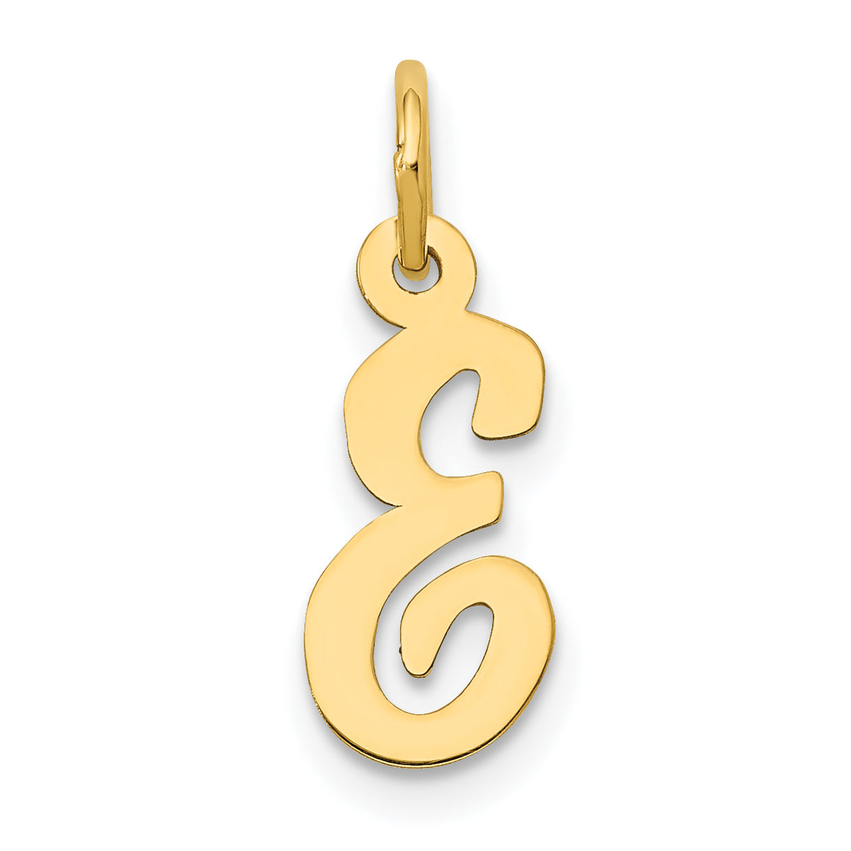 14k Small Script Letter E Initial Charm