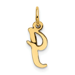 14K Small Script Initial I Charm