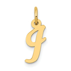 14k Small Script Letter I Initial Charm