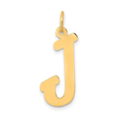 14k Small Script Letter J Initial Charm