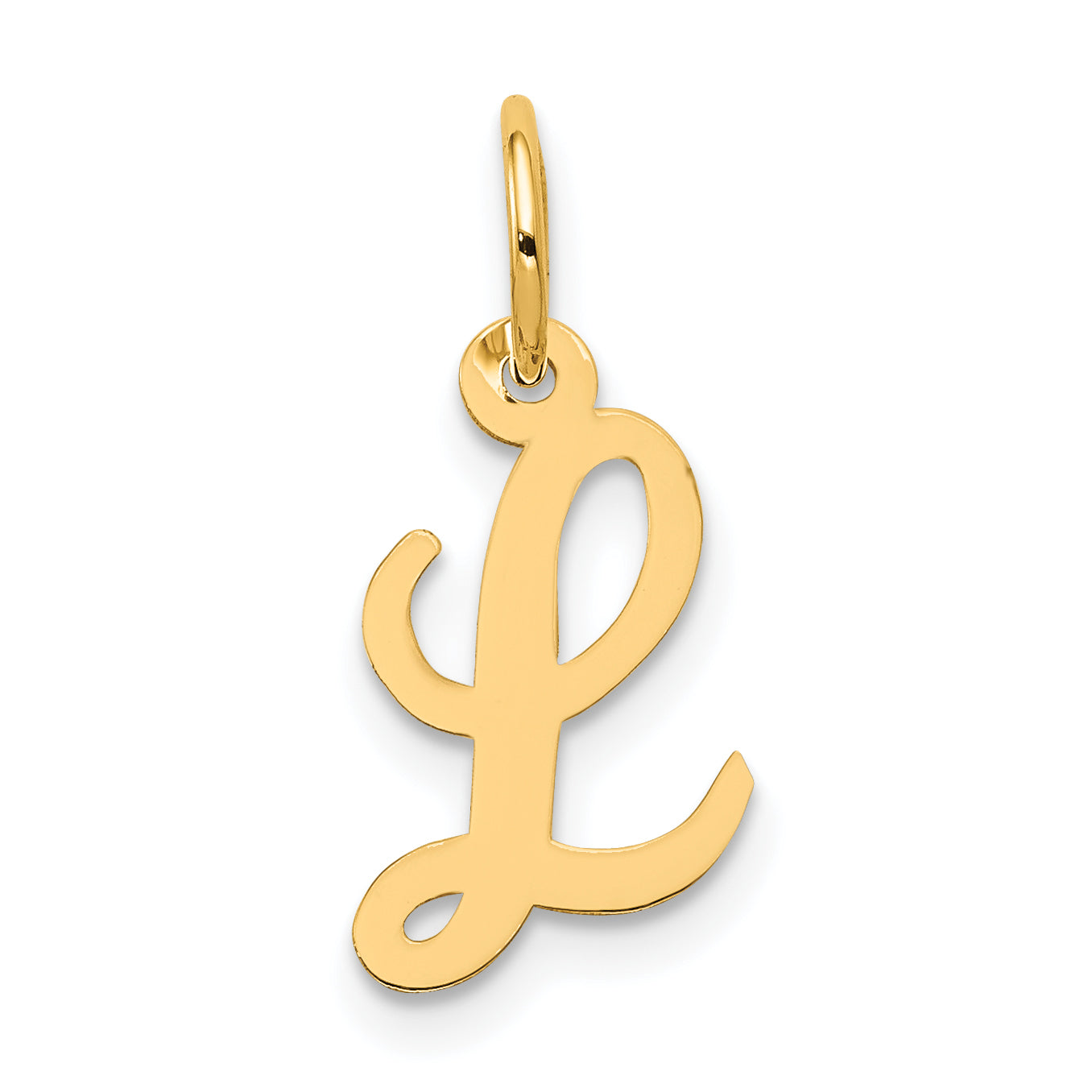 14k Small Script Letter L Initial Charm