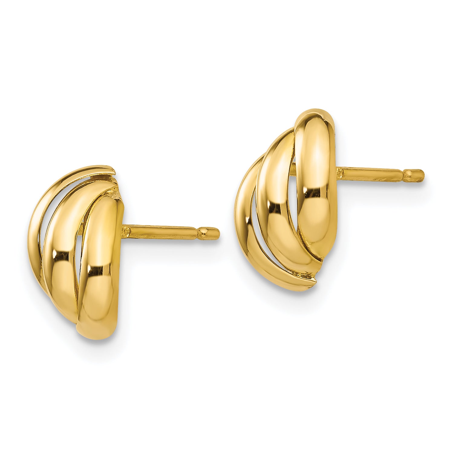 14k Polished Fancy Post Earrings