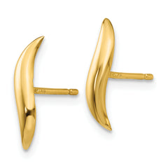 14k Polished Fancy Post Earrings