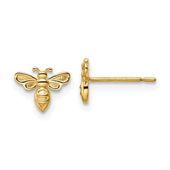 14k Bumble Bee Post Earrings