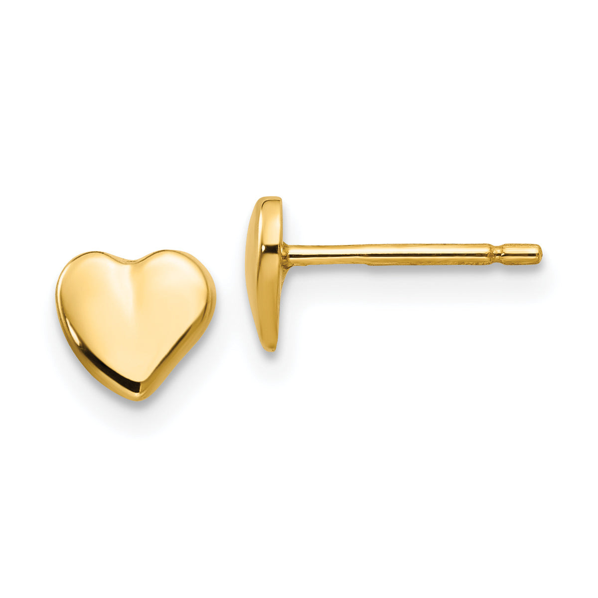 14K Heart Earrings