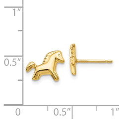 14k Pony Earrings