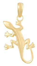 10k Gecko Pendant