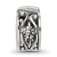 Sterling Silver Reflections Hinged Floral Clip Bead