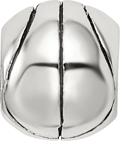 Sterling Silver Reflections Basketball Bead