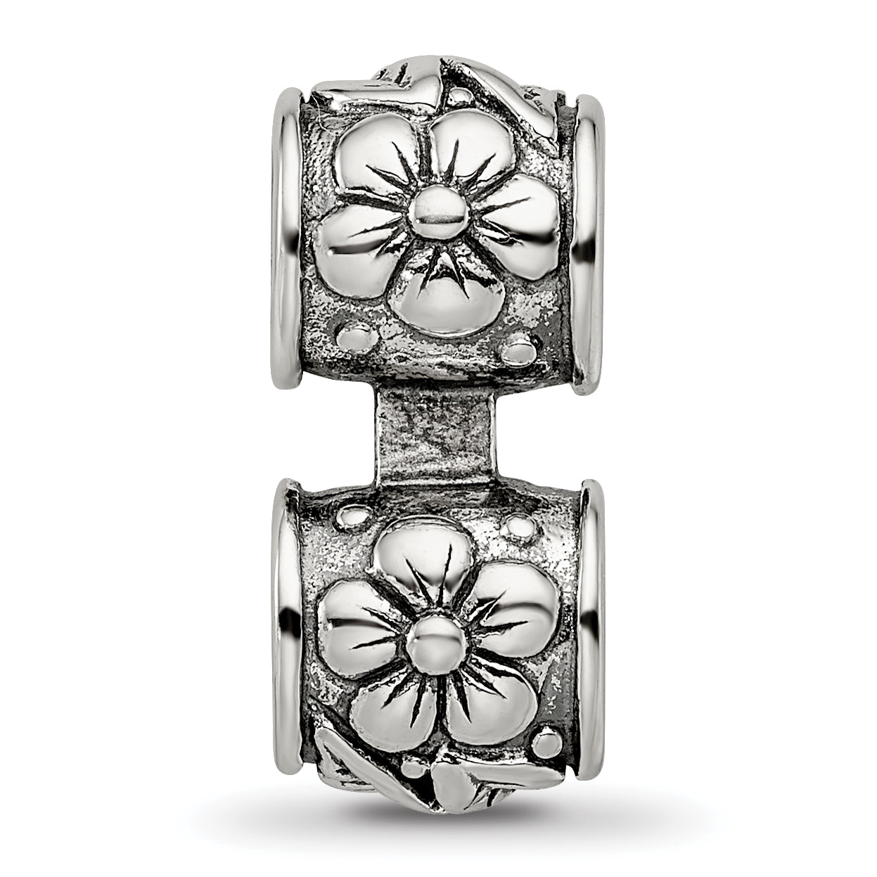 Sterling Silver Reflections Floral Connector Bead