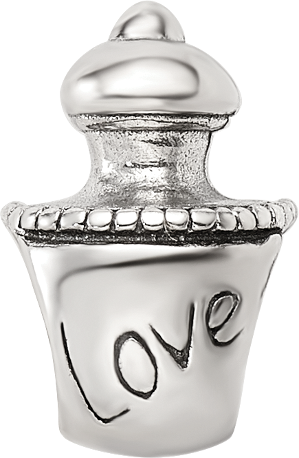 Sterling Silver Reflections Love Perfume Bottle Bead