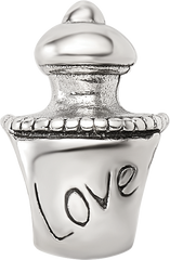 Sterling Silver Reflections Love Perfume Bottle Bead