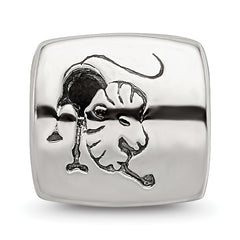 Sterling Silver Reflections Leo Zodiac Antiqued Bead